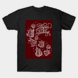 Happy Holidays Sorrel Themed Greeting Card T-Shirt